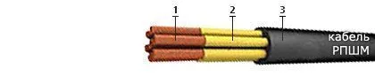 Кабель РПШМ 2x4